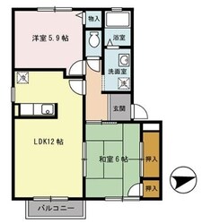 網干駅 バス10分  中出屋敷下車：停歩7分 2階の物件間取画像